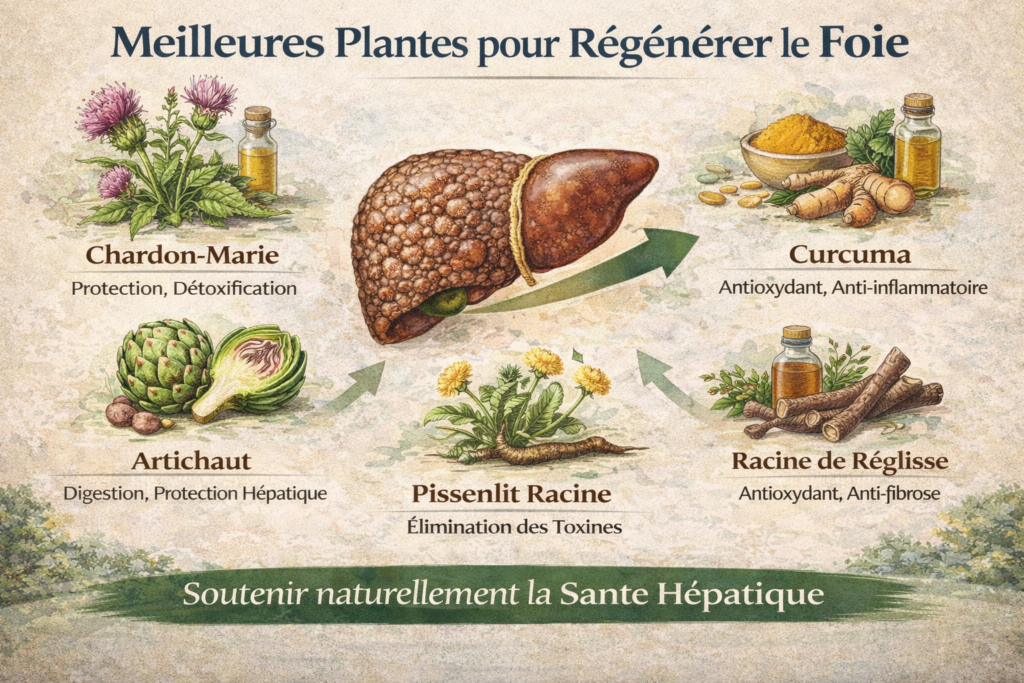 Meilleures plantes pour régénérer le foie