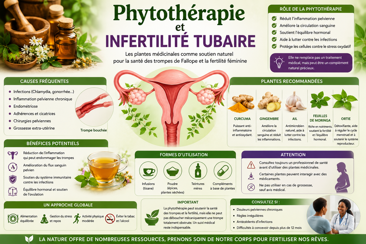 Phytothérapie et infertilité tubaire